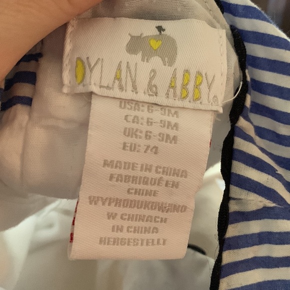 MARITIMES Sailboat Cotton Blend Sleeveless Dress Size 6-9 Months - Picture 8 of 8